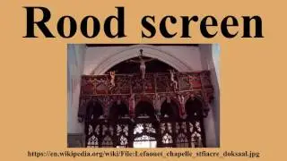 Rood screen
