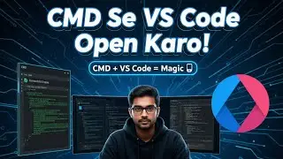 CMD Se Folder Bana Kar VS Code Kaise Open Kare | Open VS Code Using Command Prompt | guide 