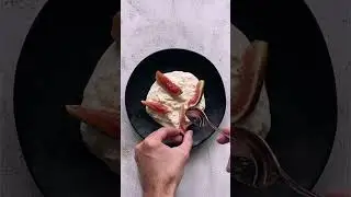 Stracciatella Cheese, Figs, Prosciutto Plating