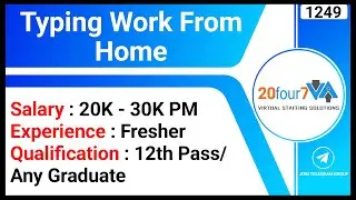 Typing Work From Home | Data Entry Job | Online Typing Jobs | WFH Job | Virtual Assistant Jobs