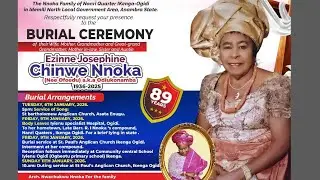 BURIAL CEREMONY OF EZINNE JOSEPHINE CHINWE NNOKA