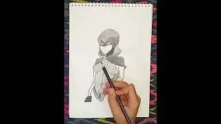 Drawing Raven from DCAMU | Pencil Sketch | 1/12 | Part 25/28 | ART IS LOVELY