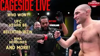 Cageside Live Ep.27 - Who won? UFC Vegas 66, Bellator vs. Rizin and more pres. by CagesidePress.com