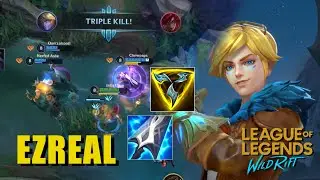 TRINITY FORCE IS STILL THE BEST ITEM FOR EZREAL? TRIPPLE KILL MVP! | WILD RIFT