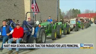 Hart High School tractor parade honors late principal