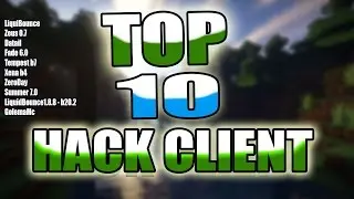 10 MEJORES HACK CLIENT [ DESCARGAR 10 HACK PARA MINECRAFT ] w/Download
