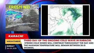 Karachi Weather Hub | Third Day of Cold Wave in Karachi | 25-Jan-2026