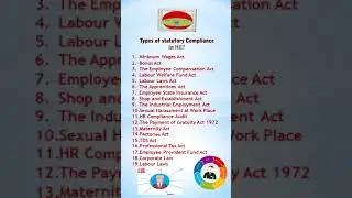 Types of Statutory Compliance in HR #viral #trendingshorts #trendingreels #viralshorts #statutory