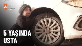 5 yaşındaki lastik ustası Miraç Siren babasının sağ kolu  - atv Ana Haber 1 Şubat 2026