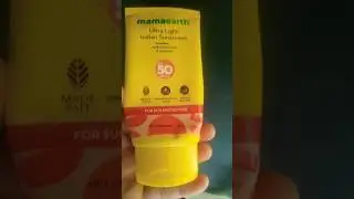 mamaearth ultra light indian sunscreen