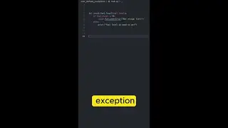 User Defined EXCEPTIONS in Python!