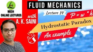Hydrostatic paradox example | Fluid statics | Fluid Mechanics | GATE | Mech Online Lectures