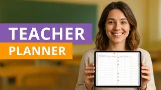 Teacher Digital Planner 2025 &ndash; 2026 | Organize Lessons, Grades & Schedules on Your Tablet