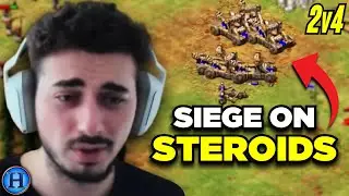 Going ALL 3 Heavy Siege With Celts On Black Forest | 2v4 AoE2