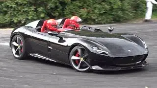 Ferrari Monza SP2 driven FAST at Goodwood FOS 2019! - Limited Edition V12 Speedster SOUND!