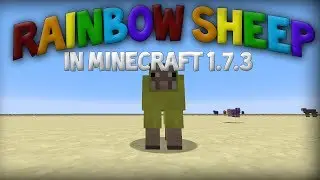 RAINBOW SHEEP IN VANILLA MINECRAFT 1.7.3!!!