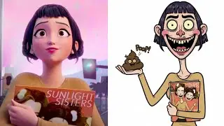 HUNTRIX - KPOP DEMON HUNTERS HALLOWEEN DRAWING MEME 👽