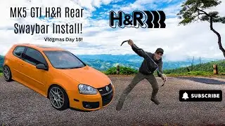 Установка заднего стабилизатора поперечной устойчивости H&R на MK5 GTI! (Vlogmas, день 18)