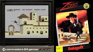 ZORRO Commodore 64 Game #Shorts​​ (Mini Game Review/Preview)