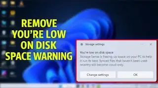 Как исправить проблему с нехваткой места на диске в Windows 10/11 | Очистка хранилища и ускорение...