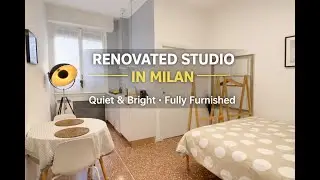 Modern Renovated Studio Apartment in Milan | Quiet, Bright & Fully Furnished
