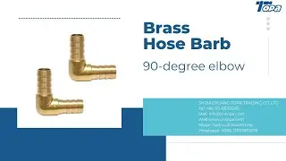 Barbed brass hose fittings-Easy to operate  Brass 90&deg; hose barb elbow fitting