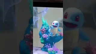 Squirtle Pokemon Epoxy Resin Lamp