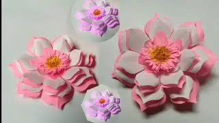 Beautiful craft flower simple design home decoration wall hanging paper flowers 