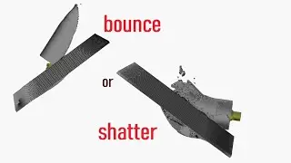Projectile that actually bounces | Hardness vs Toughness
