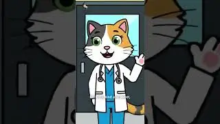 Let's Meet a Doctor! | A Gentle Story About Going to the Doctor #animation #cartoon #funny #cat