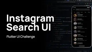 Flutter UI - Instagram Search UI