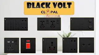BLACK Switches Frameless | Superior Quality | Clopal Electric