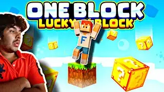 MINECRAFT BUT ITS ONE LUCKY BLOCK 😱 || iTs fab 