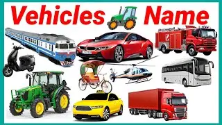 Transports Name | वाहनो के नाम | Vehicles Name Learning and write Kids Learning preschool education