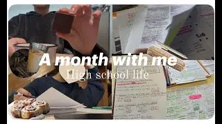 A month with me in high school life⎮study, cook, school, candle, friends (January)