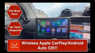 Wireless Apple CarPlay or Android Auto for &pound;25? Fits almost Any Car!