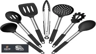 E far Silicone Cooking Utensils Set 7 Pcs Heat Resistant Kitchen Utensils