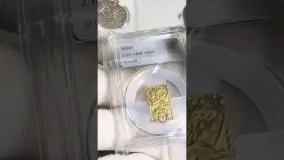 ЗАСЛАБИРОВАЛ ШИКАРНЫЙ ЗОЛОТОЙ СЛИТОК! #coin #коллекционированиемонет #нумизматика #money #коп
