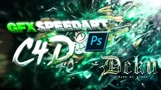 Anime c4d gfx speedart tutorial | Pscc2019