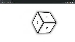 3D dice #css #html  #3danimation