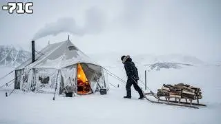 &minus;71&deg;C Arctic Storm Camp | Solo Hot Tent