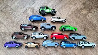 A Pyramid of Cars Consisting only From SUVs by Famous Brands