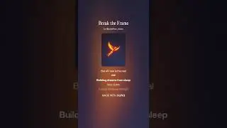 Break the Frame &ndash; Inspirational Electronic Track | Lyrics On Screen
