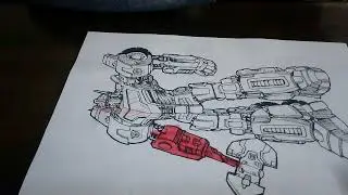 Color The Picture Of A Giant Robot Warrior Fighting Evil Forces 3 - Time to Spare