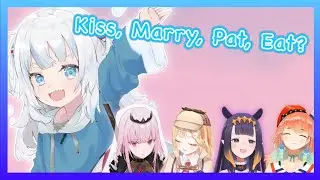 Gura answers who she would Kiss, Marry, Pat, Eat in HololiveEN