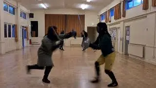 Sword and Buckler Sparring at the Red Dragon HEMA Club