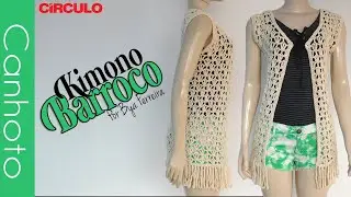[canhoto] Kimono Barroco em crochê  | BYA FERREIRA