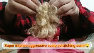 Super aggressive scalp scratching asmr💥 #youtube#asmrsounds#asmrvideo #scalpscratching#youtubevideo 