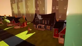 Прохождение полуговномода мода: The green cube. Hello Neighbor Mod Kit.