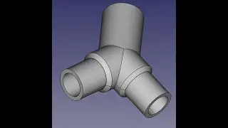 FreeCAD Tutorial 13 Y Rohr verj&uuml;ngt